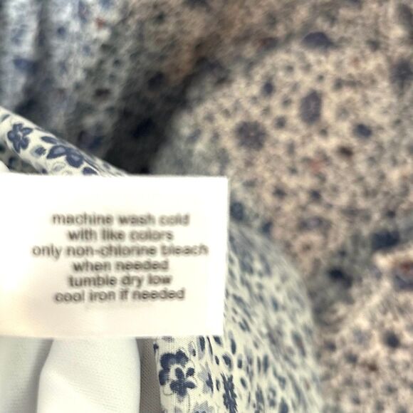 NWT Lane Bryant White and‎ Blue Cotton Floral Dress in Size 24 - Picture 10 of 11